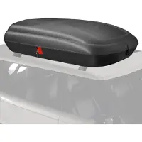 Costway 400L Dachbox Auto, Dachkoffer abschießbar mit Zentralverriegelung, Schlüsseln & Gurten, Gepäckbox Dachgepäckträger wasserdicht Schwarz