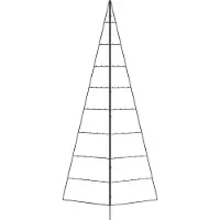 Syfax Metall-Weihnachtsbaum zum Dekorieren Schwarz 210 cm