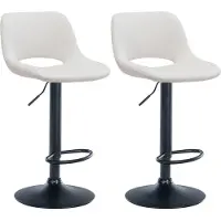 CLP 2er Set Barhocker Camden Samt chrom - schwarz