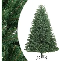 Syfax Künstlicher Weihnachtsbaum Klappbar mit Ständer Grün 240 cm