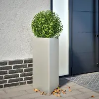 Prolenta Maison Exclusive - Pflanzkübel 2 Stk. Dreieckig 40x34,5x75 cm Edelstahl
