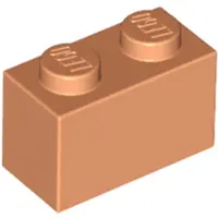 LEGO 50 Stück 3004 Stein Brick 1x2 Part Basic Steine 50 Nougat