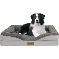 Sonstiges Orthopädisches Hundebett Mittelgroße Hunde Hundekorb Hundesofa Waschbar mit Eiförmigem Kistenschaum Hundecouch mit Hohem Rand 91x68cm