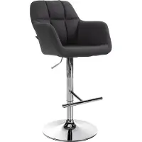 CLP Barhocker Natoma Stoff, Farbe:creme, Material Gestell:Metall matt schwarz