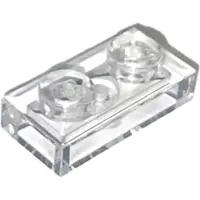 LEGO 100x 1x2 Platten 3023 - Plate Trans - Durchsichtig - Trans-Clear