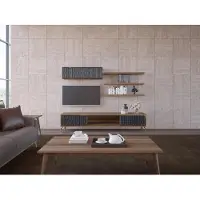 Xl Moebel Gmbh Komplett Wohnwand Wandschrank Holzmöbel Modern Set 5tlg 3x Wandregale Neu
