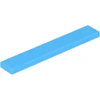LEGO 1x6 Fliesen 6636 - 50 Stück Dunkles Azurblau