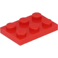 LEGO 2x3 Platten 3021 - 100 Stück Rot