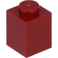 LEGO 250 Stück 3005 Stein Brick 1x1 Part Basic Steine 250 Dunkelrot