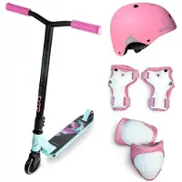 Movino Vorteilhaftes Freestyle-Set mit Protektoren TYRO MINT-PINK
