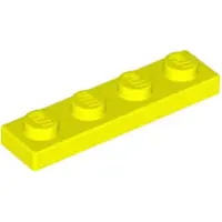 LEGO 1x4 Platte 3710 - 100 Stück Neon Gelb