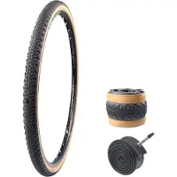 Sonstiges 2er Pack MEGHNA 700x42C Fahrradreifen Mantel & 2 Schläuche ETRTO 44-622 Brauner Fahrrad-Ersatzreifen