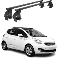 Menabo Dachträger Grundtäger für Kia Venga 2010-2014 50kg Stahl Schwarz 2 tlg