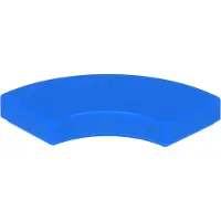 LEGO 2x2 Fliesen Rundecke 27925 - 100 Stück Blau