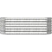 vidaXL Hochwertigen Möbel Beete - Silber Hochbeet Verzinkter Stahl 114x40x36cm Silbern NEU4378497