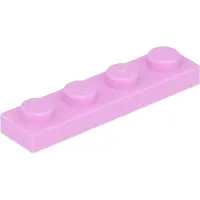 LEGO 1x4 Platte 3710 - 50 Stück Hellrosa