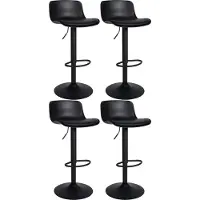CLP 4er Set Barhocker Almada Kunstleder, Farbe:weiss