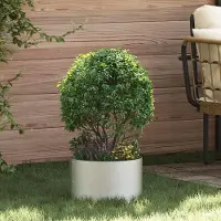 vidaXL "WINTER SALE"Gartenpflanzgefä/Pflanzenring Moderne - Pflanzkübel - Blumentopf Silber 30x30x20cm Edelstahl DE659050 - Beete