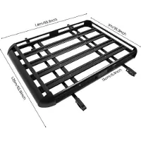 StarTech.com Universeller Dachgepäckkorb für Auto - 140×100 cm - Verstellbar - Für integrierte Dachreling - Bis 150 kg - Beige
