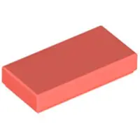 LEGO 1x2 Fliesen 3069 - 100 Stück Coral