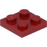 LEGO 2x2 Platten 3022 - 100 Stück Dunkelrot
