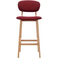 vidaXL "2026 Aktion"Barhocker 2er Set - CLORIS - Barstuhl - Optimal Komfort, Weinrot Stoff - 45 x 47 x 92 cm - NeuMöbel9873703