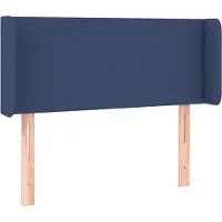Syfax Kopfteil mit Ohren Blau 83x16x78/88 cm Stoff