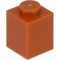 LEGO 250 Stück 3005 Stein Brick 1x1 Part Basic Steine 250 Dunkles Orange