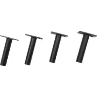StarTech.com Wandhalterung für Langhantel - 4er-Set - 80 kg pro Halter - Platzsparend fürs Homegym - Stahl - Schwarz
