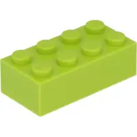 LEGO 25 Stück , Teil Nr. 3001 in Limette (Lime)