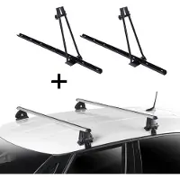 VDP 2x Fahrradträger ORION + Dachträger EVO ALU kompatibel mit für Peugeot 106 5 Türer 1991-2003