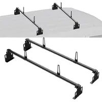 Vevor Anhängerleiterträger Dachträger Leiterträger 1524 mm lange 2 Querstangen, Van-Dachleiterträger aus Q235B, 227 kg Tragkraft passend