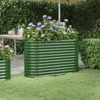 Prolenta Maison Exclusive - Hochbeet Verzinkter Stahl 114x40x68 cm Grün