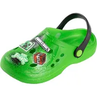 Minecraft - "Boom" TNT Clogs für Jungen NS9504 (32 EU) (Grün)