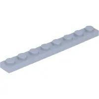 LEGO 1x8 Platte 3460 - 250 Stück Hellgrau