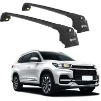 TURTLE DACHTRÄGER AIR-2 , Schwarz CHERY TIGGO 8 2018 - 2024 (SUV)