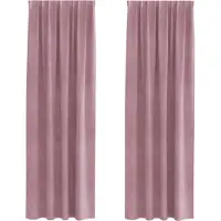 vidaXL Verdunkelungsvorhänge 2 pcs Dunkelrosa 140 x 225 cm Samt