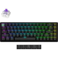Keychron K6 HE Kabellose Mechanische Tastatur, ANSI US, Standard Version / Black / Gateron Double-Rail Magnetic Nebula Switch K6H-J1