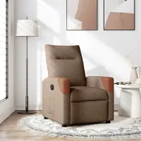 Prolenta Maison Exclusive - Relaxsessel Braun Stoff