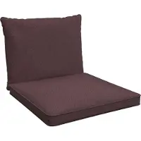 Pokar Loungekissen Sitzauflagen Sitzkissen Sitzpolster, Farbe:Violett, Size:2er Set (50x50 + 50x40)