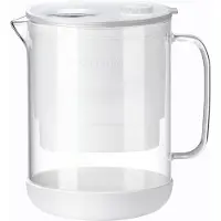 Waterdrop Glas Wasserfilterkanne, 1.5L Wasserfilterkanne mit 3-Monats-Filter, NSF 53&42&372 , WD-PT-72W