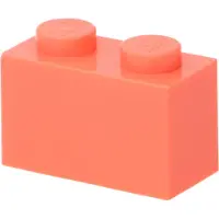 LEGO : 100x Stein 1x2 in 'Coral'