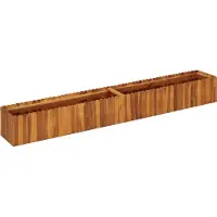 vidaXL "Rabatt" Garten-Hochbeet/Pflanzgefäß/Pflanzkübel - 200x30x25 cm Massivholz Akazie - Beete CC20023