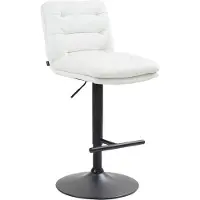 CLP Barhocker Damar Kunstleder schwarz - creme