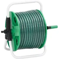 Syfax Schlauchtrommel Freistehend Grün mit 20 m Schlauch PVC