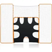 Vevor 12x9 ft 3-IN-1 Lacrosse Goal Net with Backstop Target Rebounder Equipment