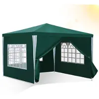 HENGDA Pavillon Robustes Partyzelt – Eventzelt von hoher Qualität und Stabilität für Ihren Garten Grün 3x3m