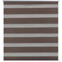 Syfax Zebra-Rollo 40,9 x 100 cm, Stoffbreite 36,7 cm, Kaffeebraun