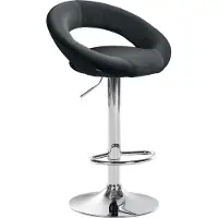 CLP Barhocker Olinda Samt chrom - creme