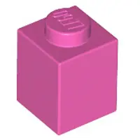 LEGO 50 Stück , Teile Nr. 3005 in Dunkelrosa (Dark Pink)